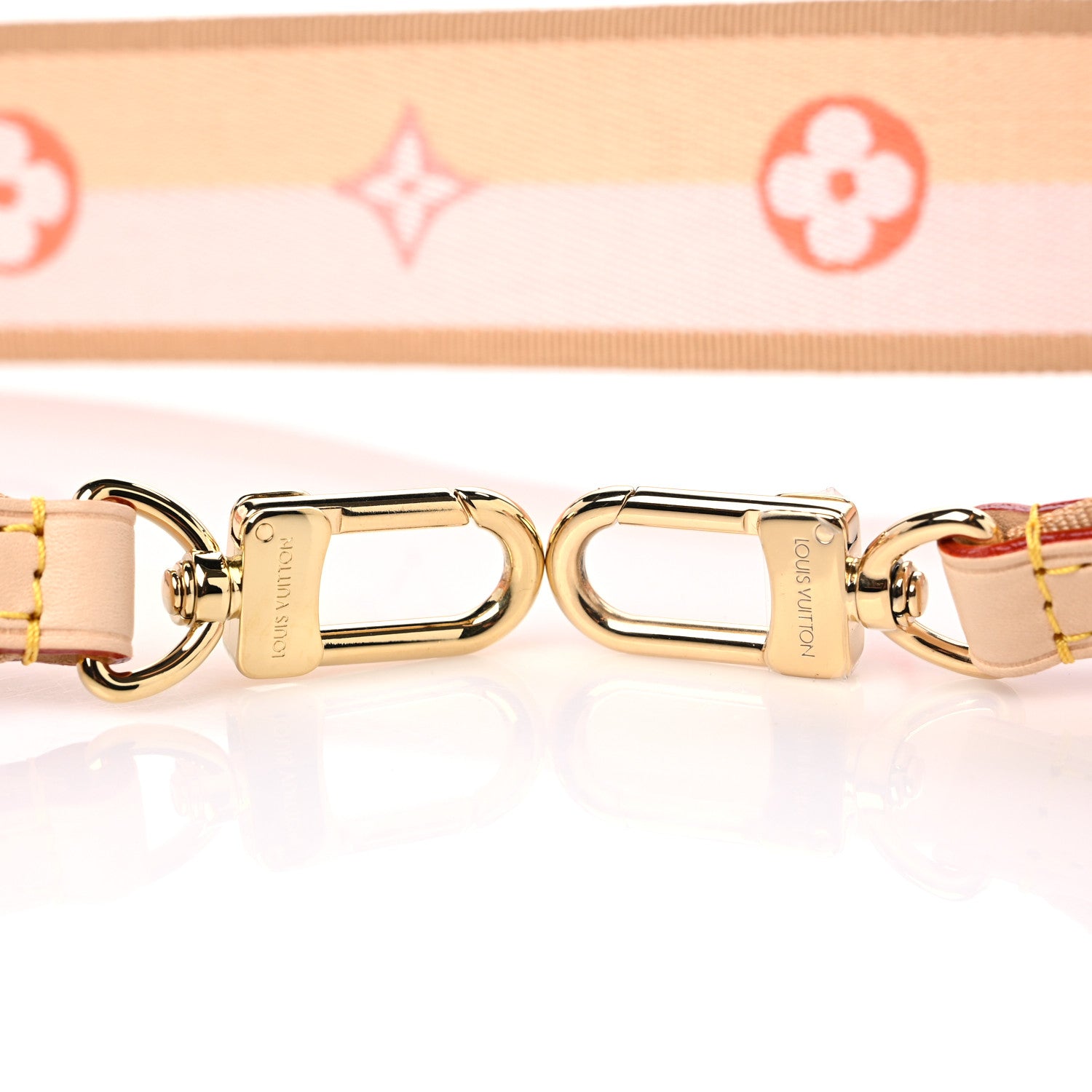 Louis Vuitton Jacquard Speedy Bandouliere 20 Shoulder Strap Pink Orange 3 of 3
