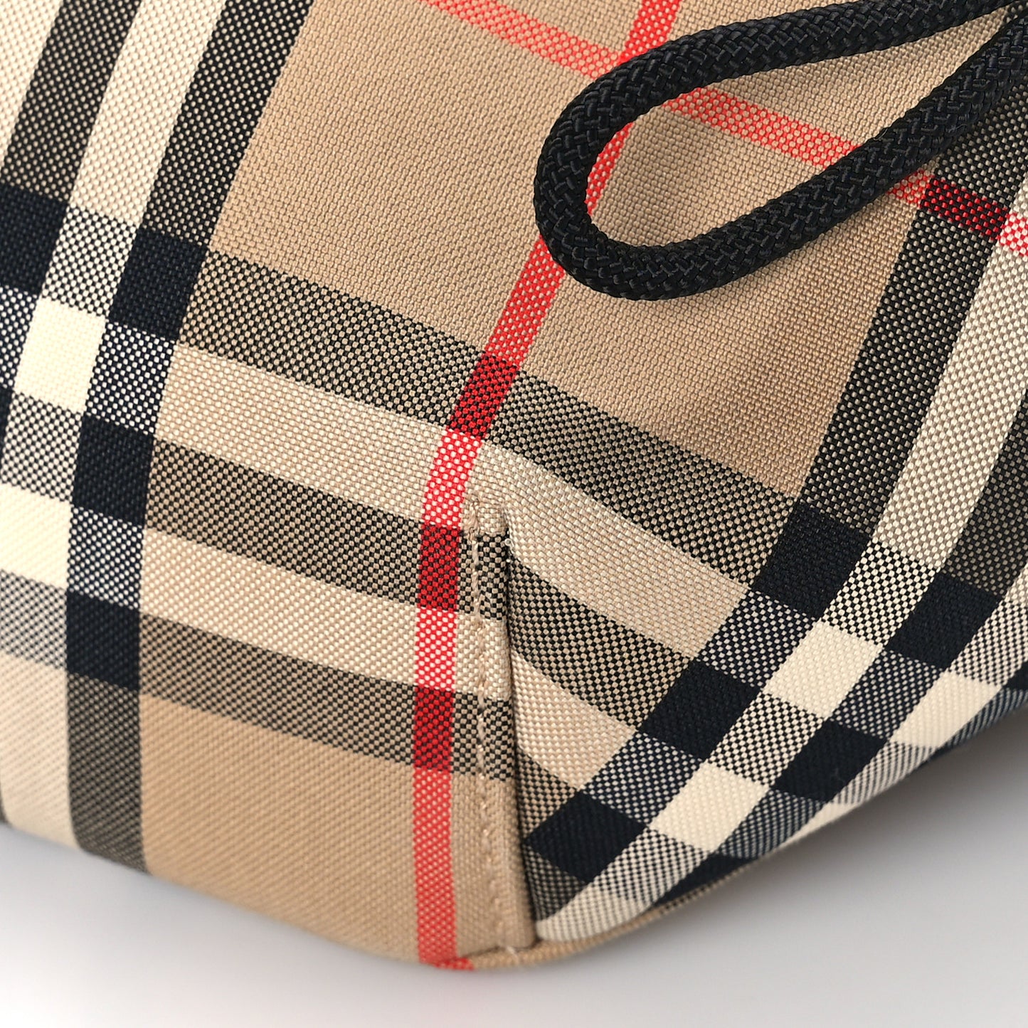 Nylon Vintage Check Medium Sonny Bum Bag Archive Beige Black
