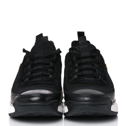Chanel Velvet Calfskin Mixed Fibers CC Sneakers 38.5 Black 3 of 10