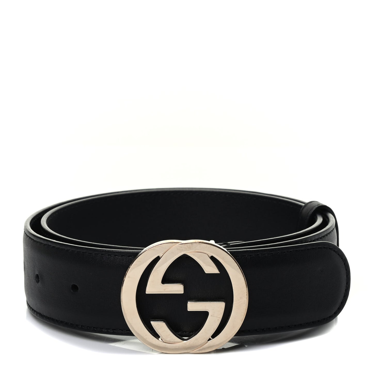 Calfskin Interlocking G 37mm Belt 75 30 Black