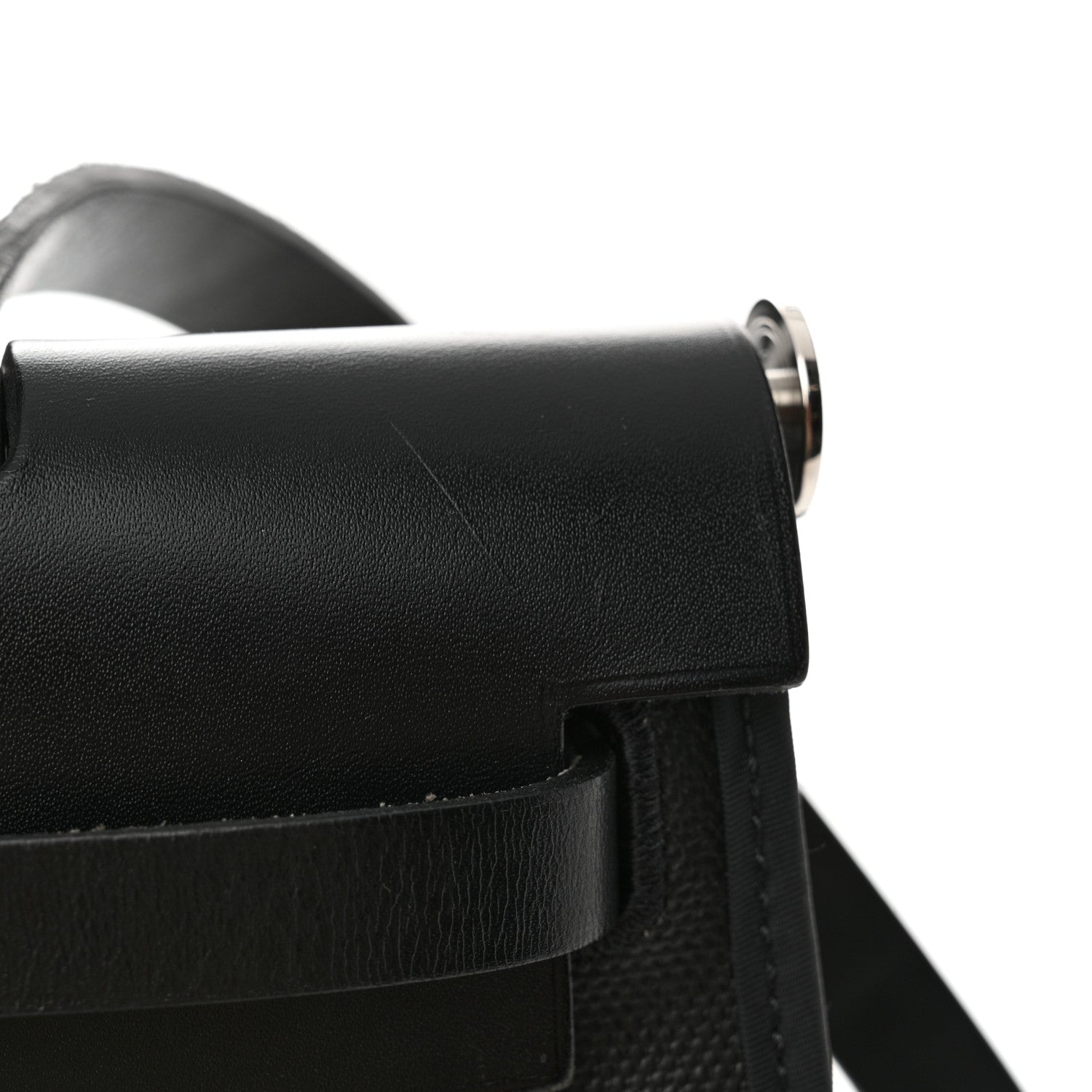 Hermes Toile H Berline Vache Hunter Herbag Zip PM 31 Black Ecru 16 of 16