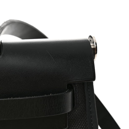 Hermes Toile H Berline Vache Hunter Herbag Zip PM 31 Black Ecru 16 of 16
