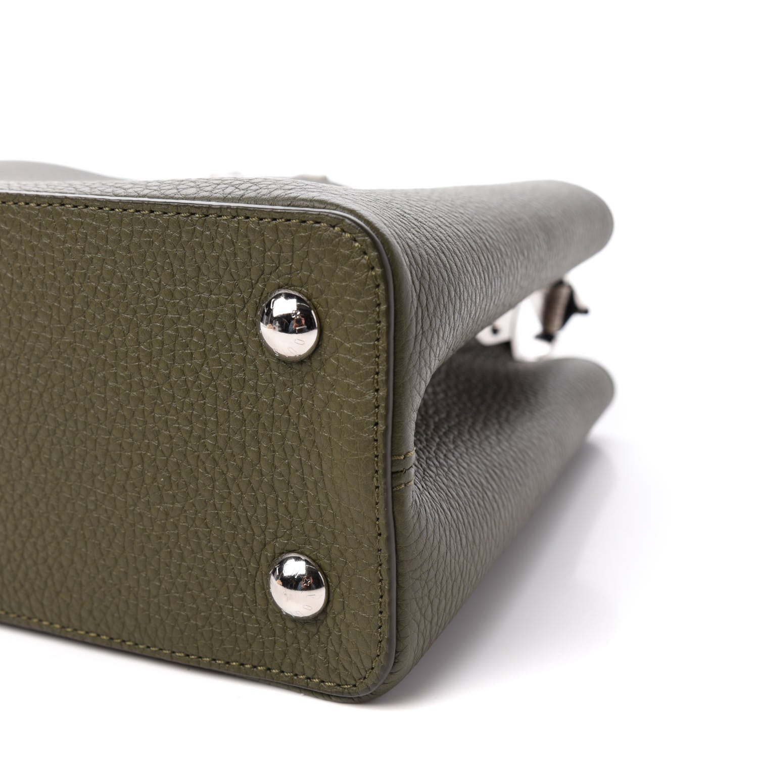Louis Vuitton Taurillon Ayers Capucines PM Khaki 9 of 10
