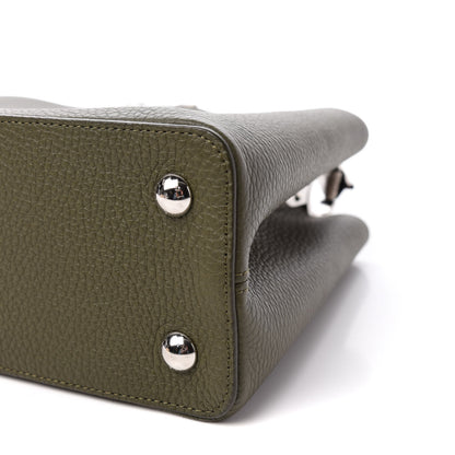 Louis Vuitton Taurillon Ayers Capucines PM Khaki 9 of 10