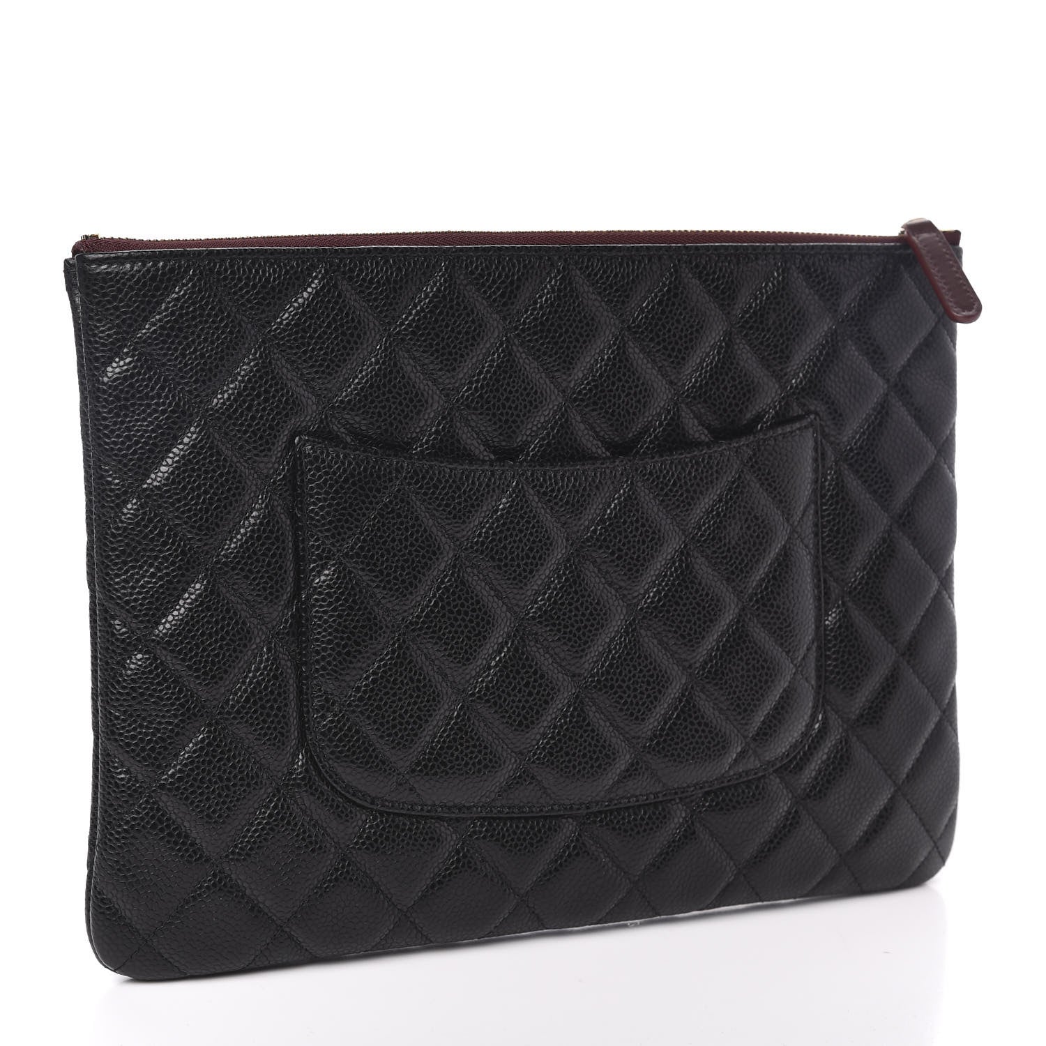 Chanel Caviar Quilted Medium Cosmetic Case Black 3 of 10