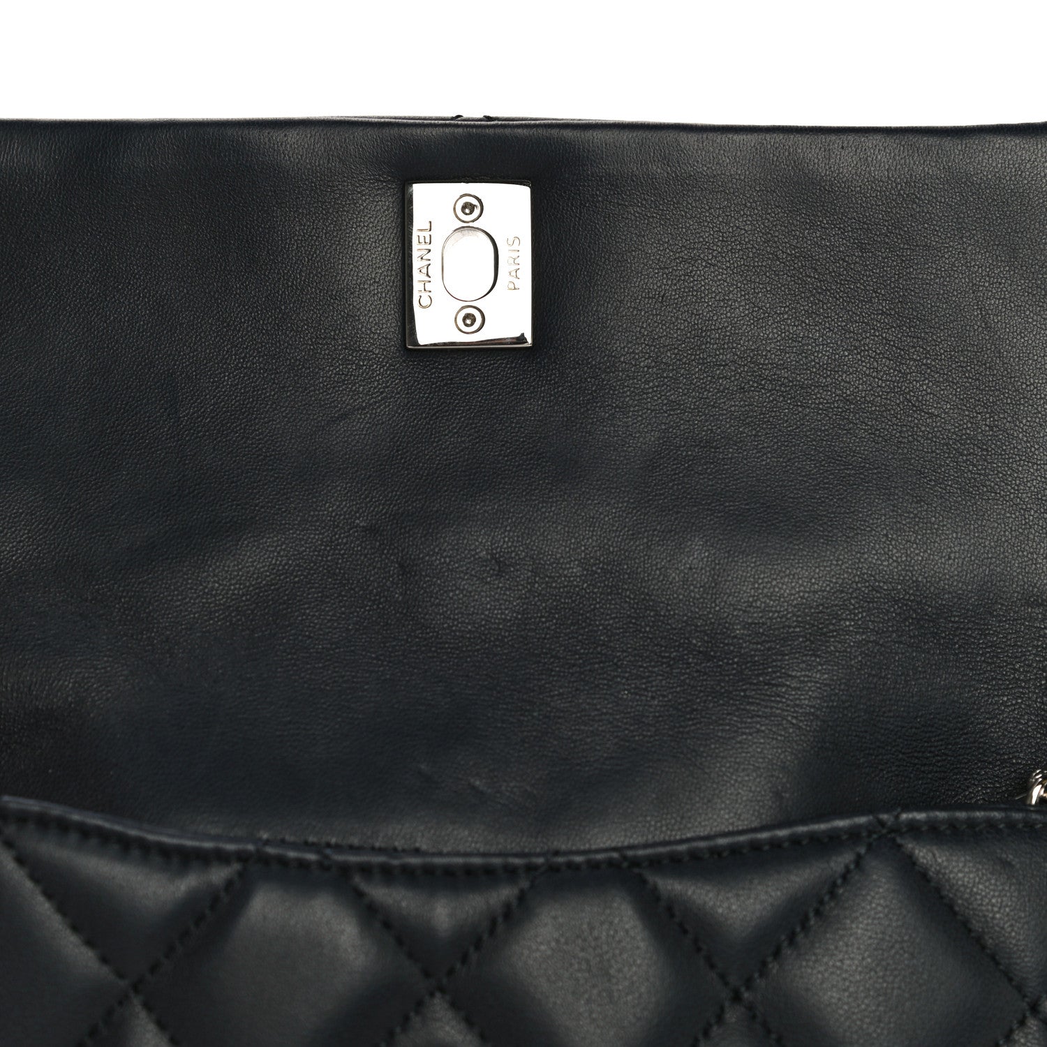 Chanel Lambskin Quilted Daily Zippy Crossbody Navy 16 of 17