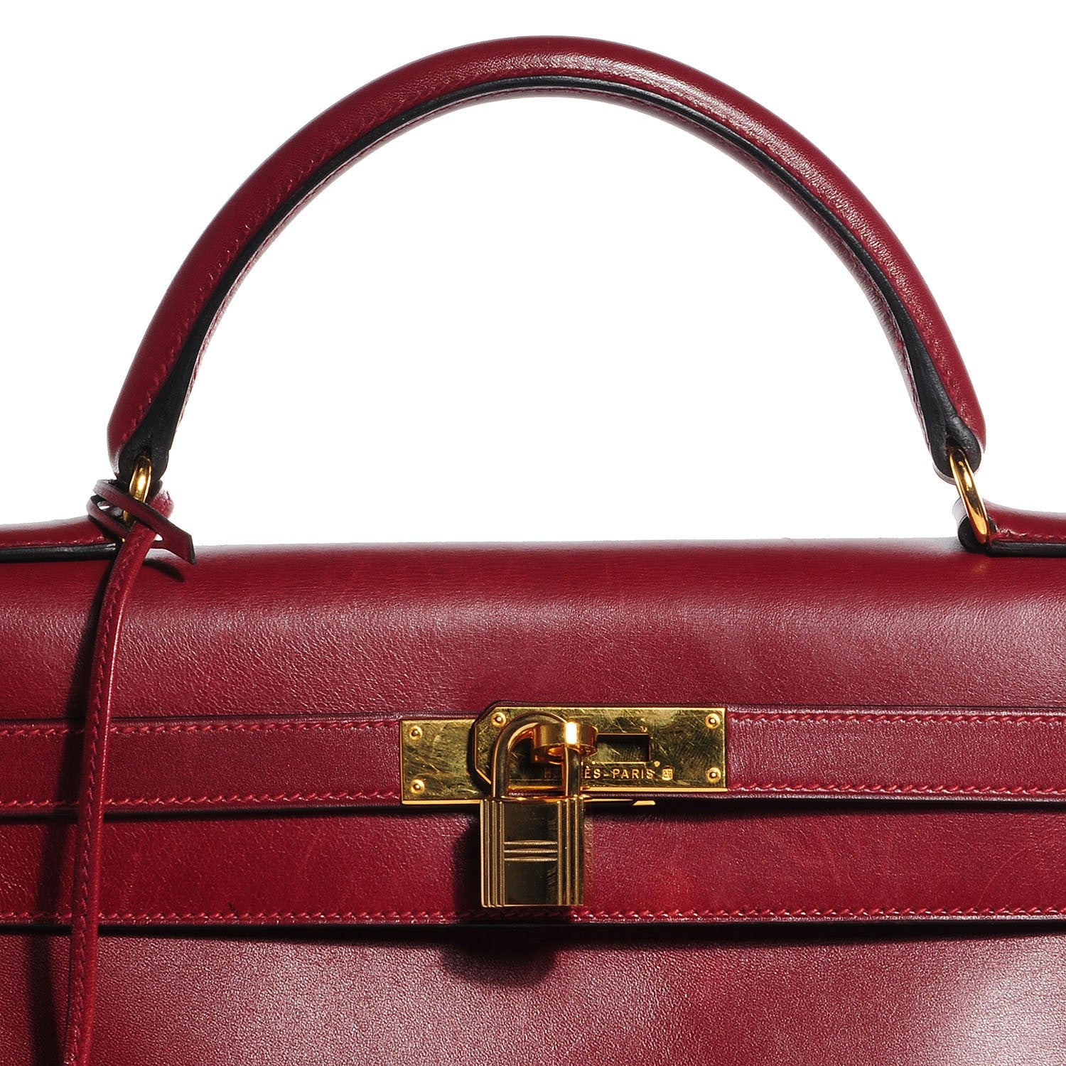 Hermes Box Kelly Retourne 32 Rouge H 7 of 28