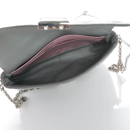 Christian Dior Lambskin Cannage Miss Dior Promenade Pouch Grey 7 of 8
