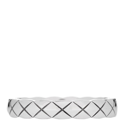 Chanel 18K White Gold Mini Coco Crush Ring 49 4.75 3 of 5