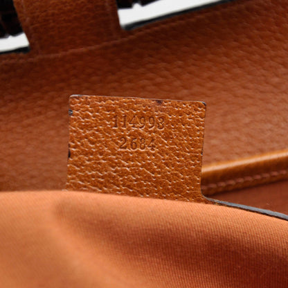 Gucci Monogram Bamboo Bullet Satchel 9 of 9