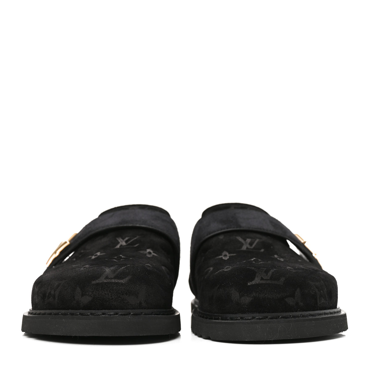 Louis Vuitton Suede Shearling Cosy Comfort Clog 40 Black 3 of 7