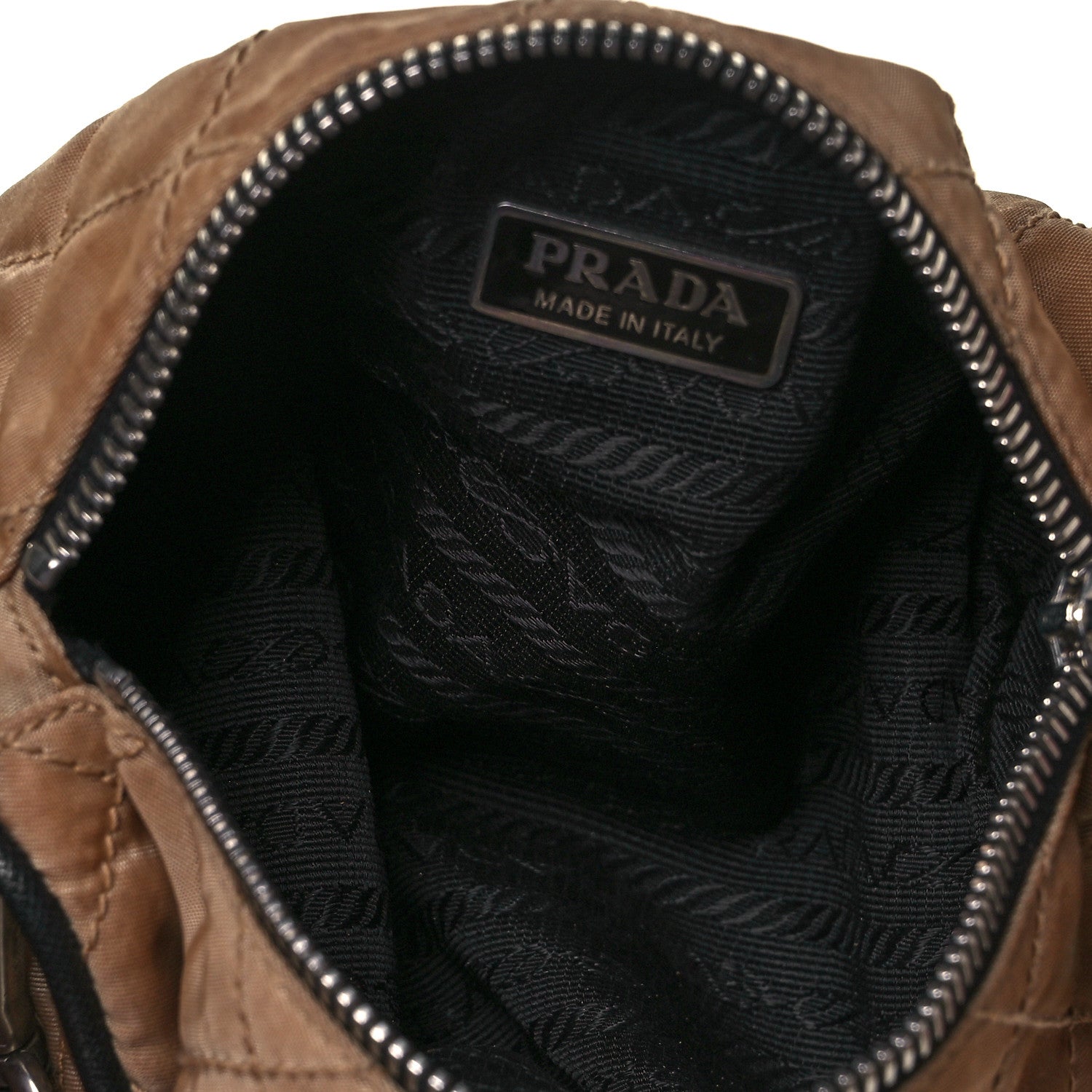 Prada Impunturato Quilted Pochette Cammello 4 of 7