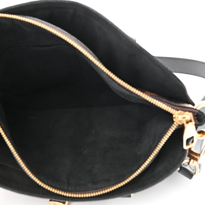 Louis Vuitton Monogram Flower Zipped Tote PM Black 5 of 10