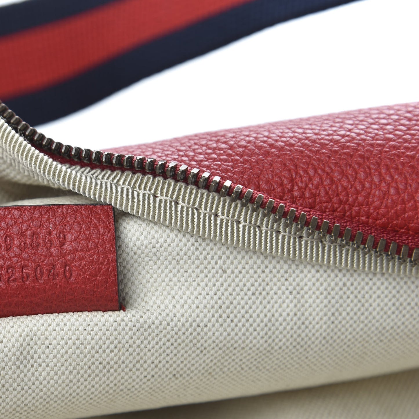 Grained Calfskin Logo Belt Bag Hibiscus Red