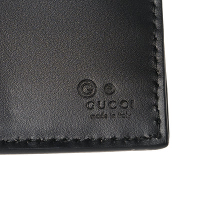 Gucci GG Supreme Monogram Selleria Calfskin Flap Wallet Beige Ebony Black 6 of 8