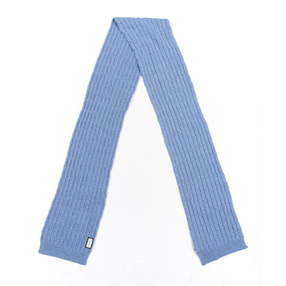 Gucci Wool Knit Shine Reg Scarf Bluette Sky Blue 3 of 5