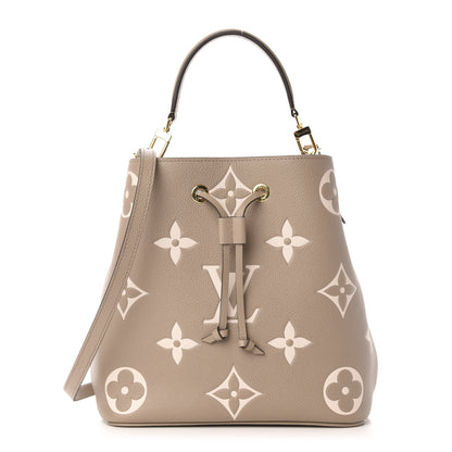 Louis Vuitton Empreinte Monogram Giant Neonoe MM Tourterelle Creme 4 of 14
