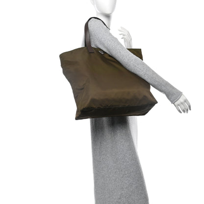 Prada Tessuto Nylon Shopping Tote Bruciato 2 of 10