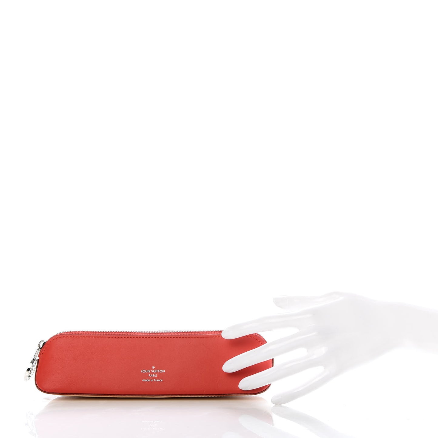 Monogram Elizabeth Pencil Pouch Red
