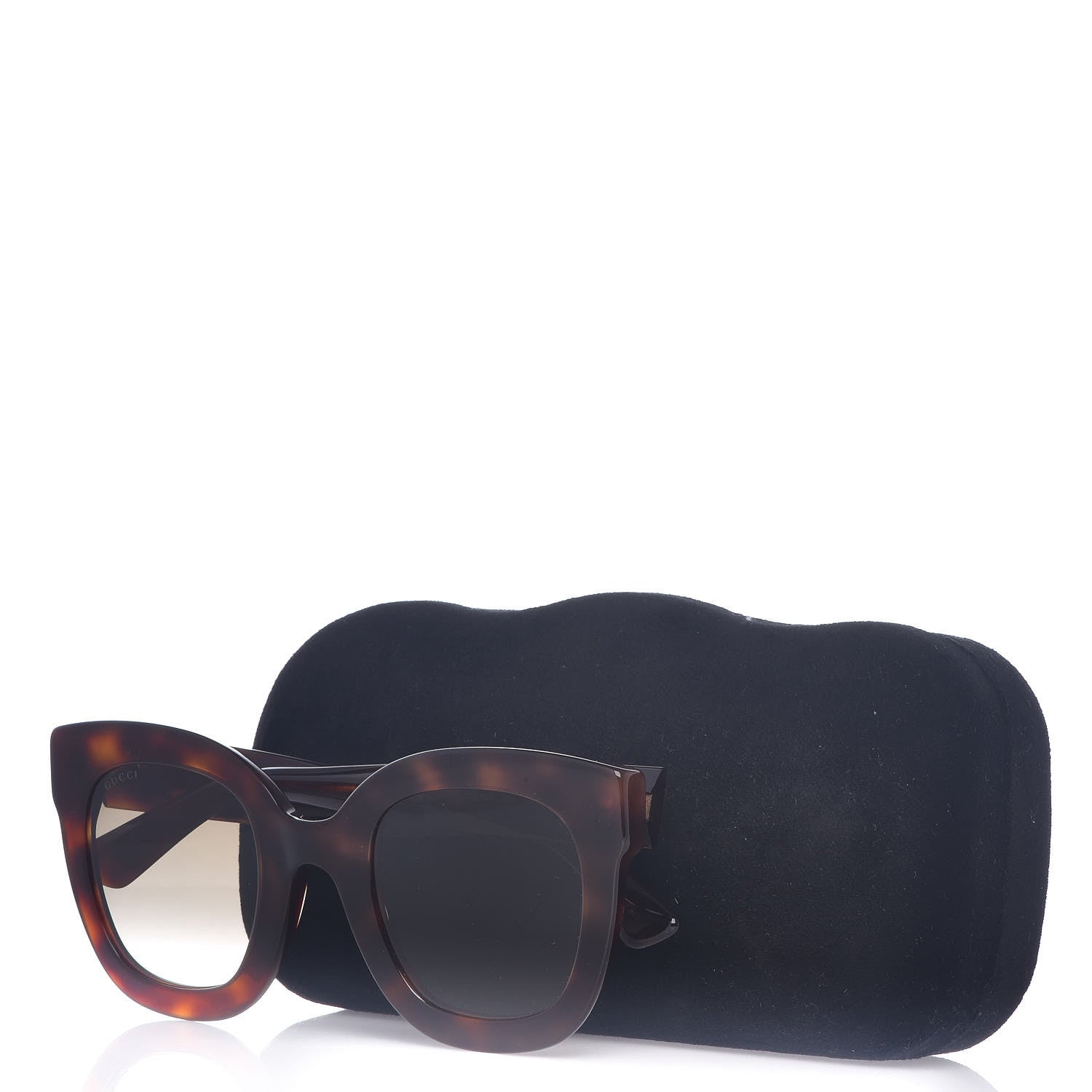 Gucci Round Frame Star Sunglasses GG0208S Tortoise 7 of 7