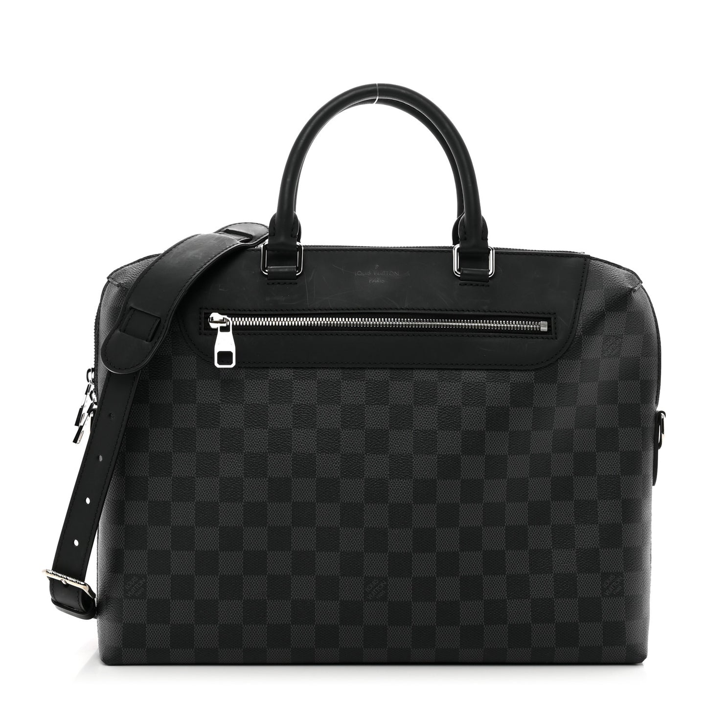 Damier Graphite Porte-Documents Jour