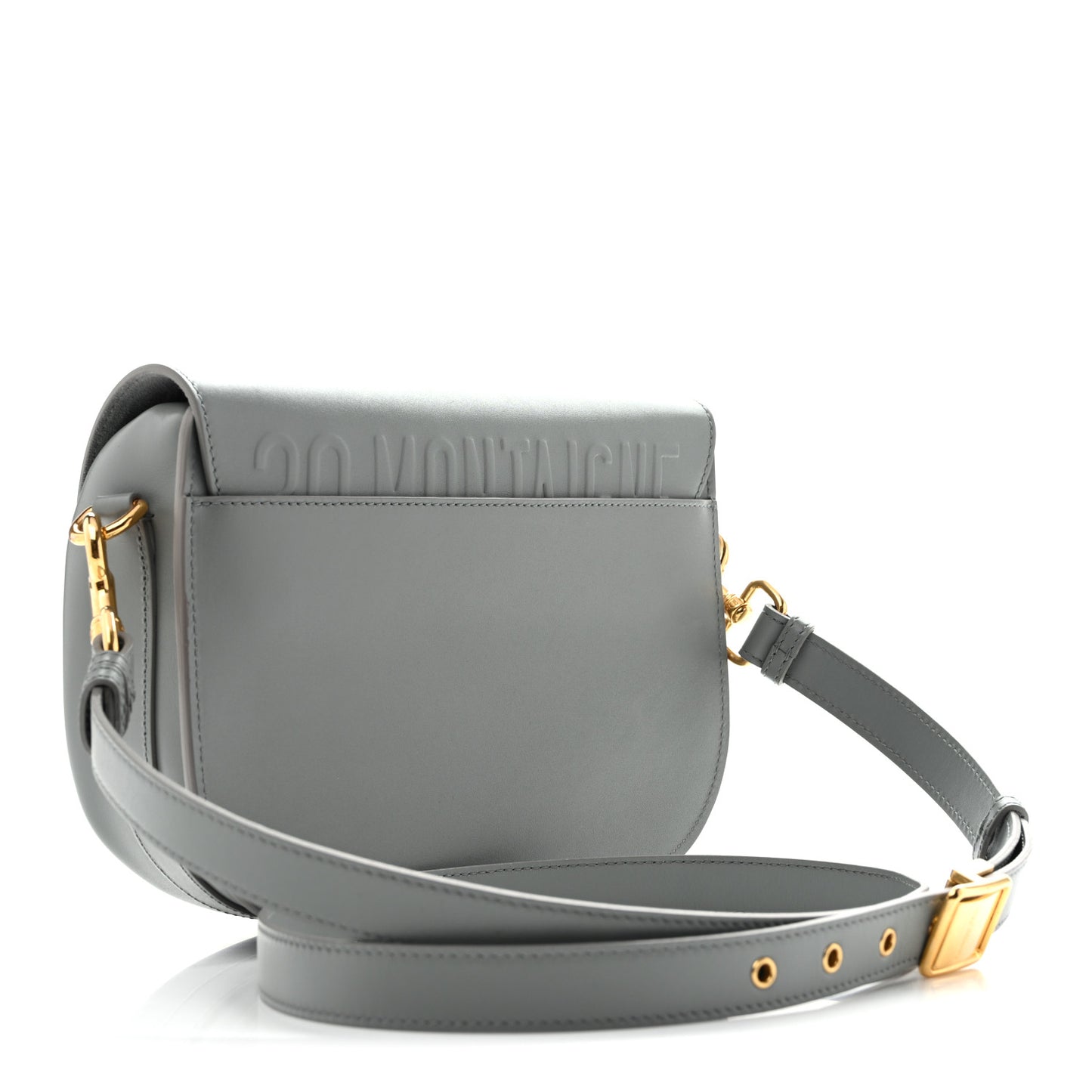 Box Calfskin Medium Bobby Flap Gray