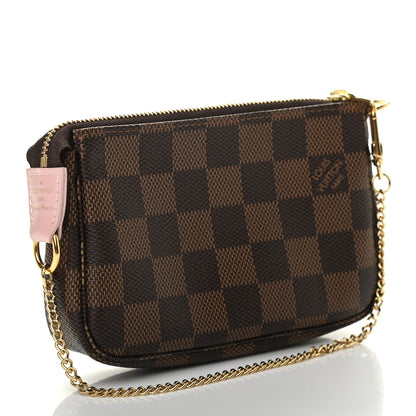 Louis Vuitton Damier Ebene 2020 Christmas Animation Big Wheel Mini Pochette Accessories Rose Ballerine 3 of 7