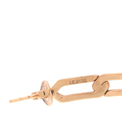 Louis Vuitton Swarovski Crystal Flower Power Hoop Earrings Gold 5 of 5