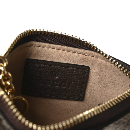 Gucci GG Supreme Monogram Web Ophidia Key Case Beige New Acero 6 of 8