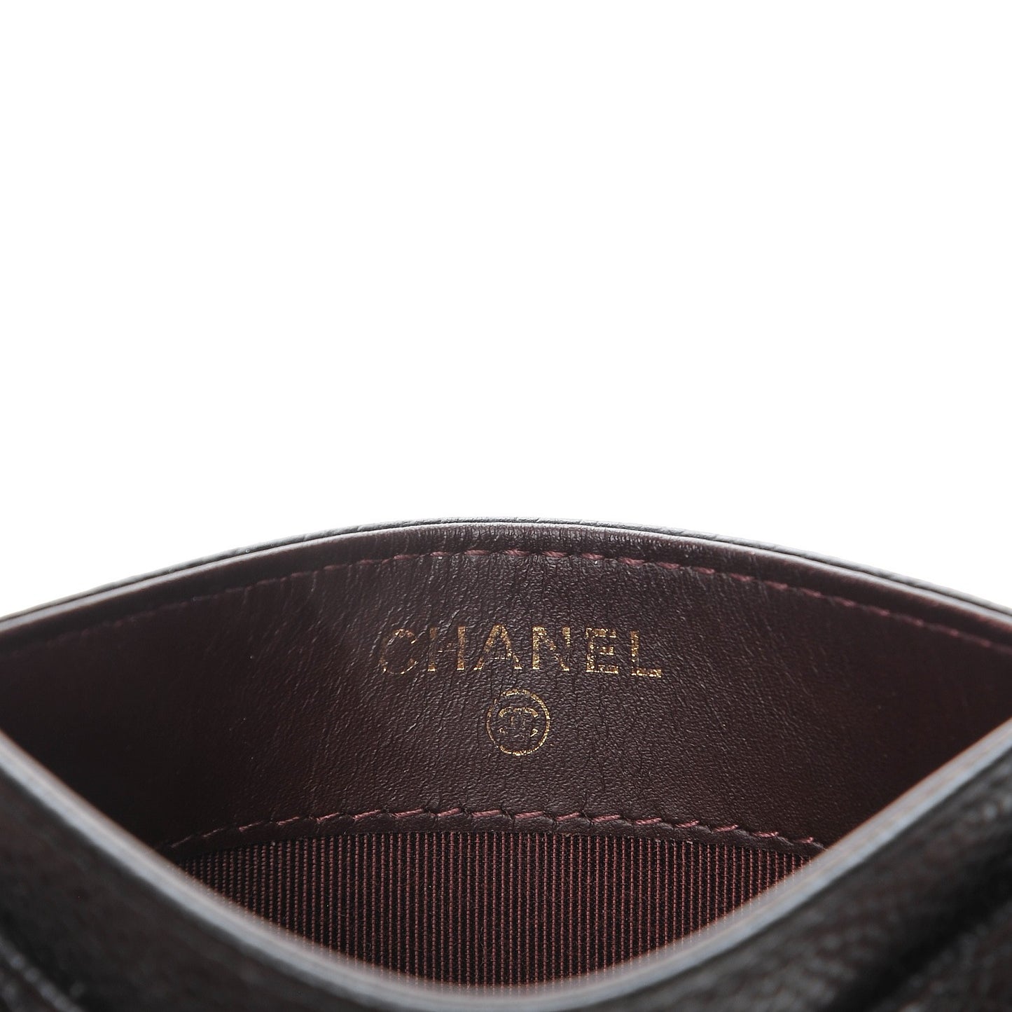 Caviar Quilted Card Holder Black