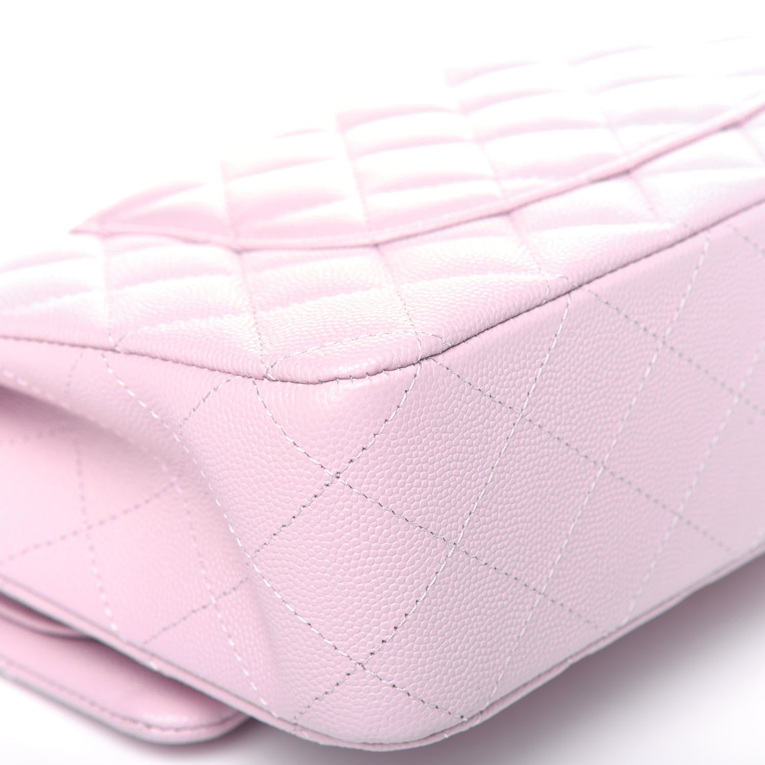 Chanel Caviar Quilted Medium Double Flap Light Pink 11 of 14