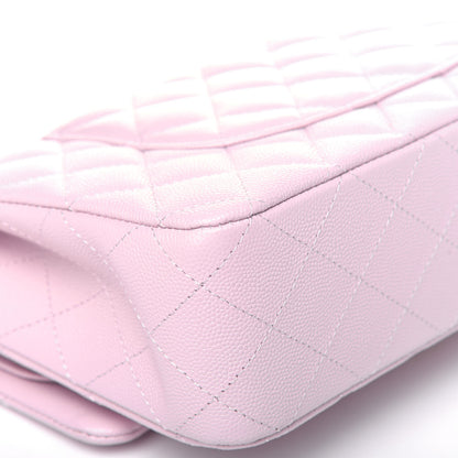 Chanel Caviar Quilted Medium Double Flap Light Pink 11 of 14