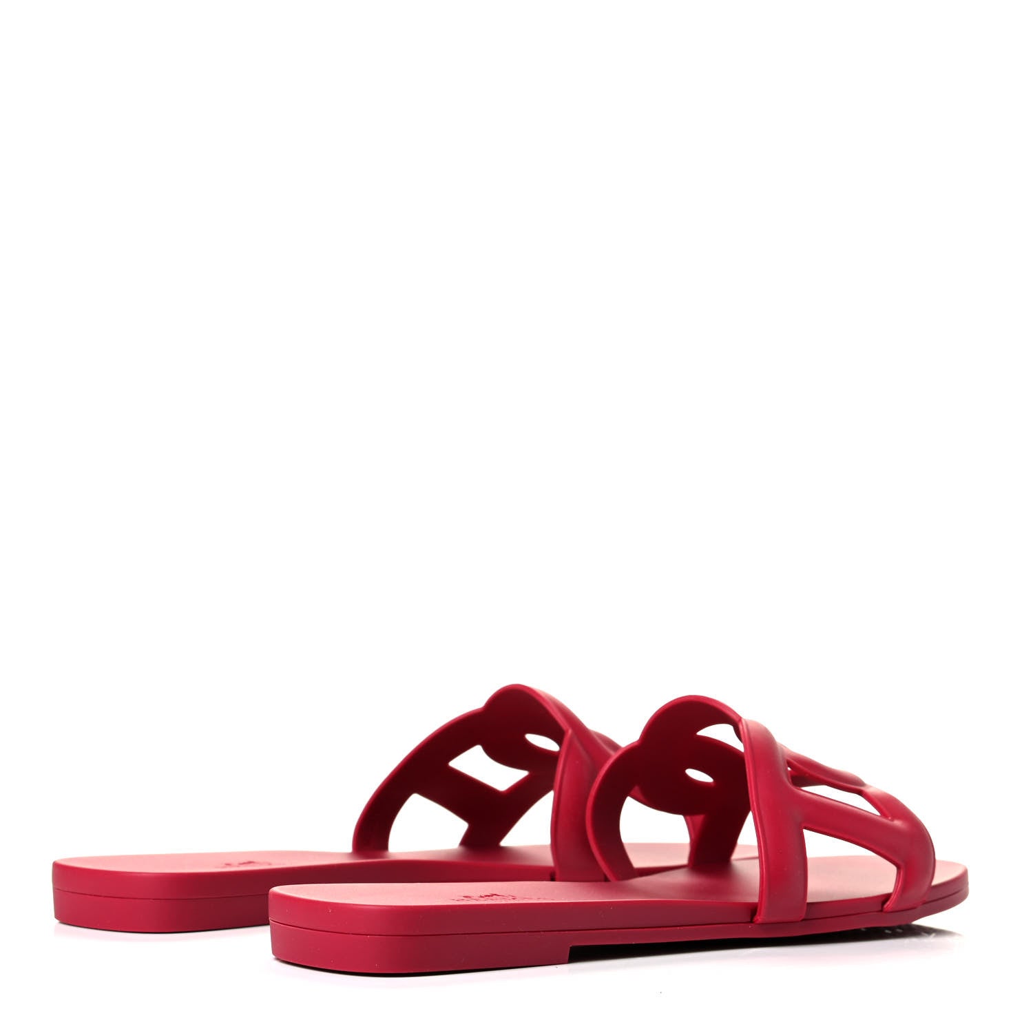 Hermes Rubber Aloha Sandals 36 Rose Baie 3 of 5