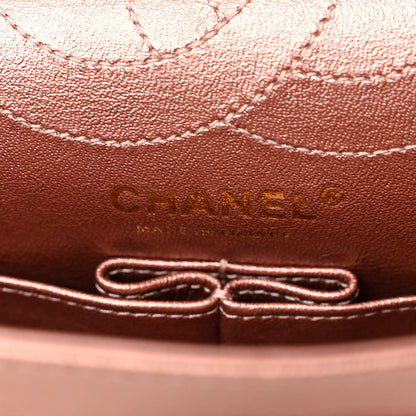 Chanel Metallic Grained Calfskin Quilted 2.55 Reissue 225 Flap Copper Pink 6 of 11