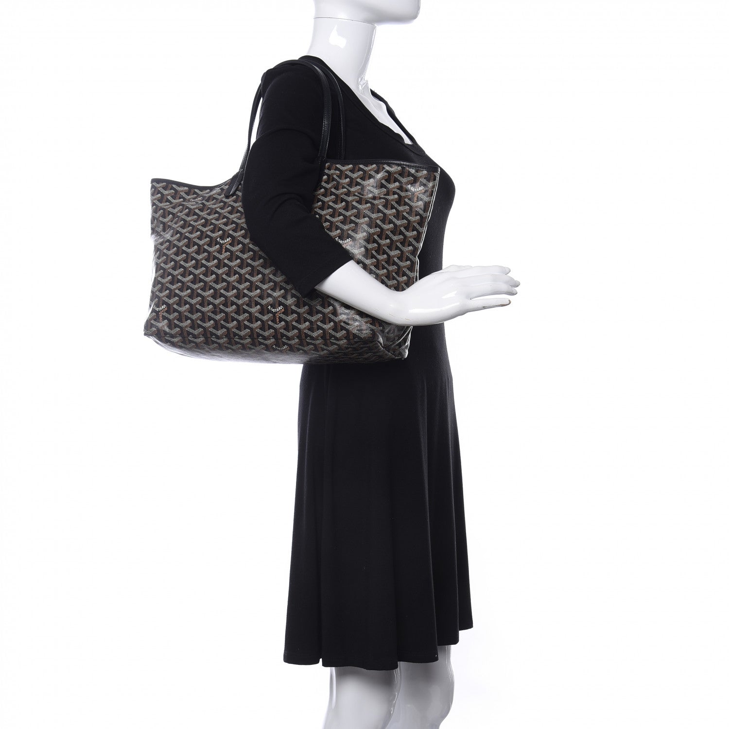 Goyard Goyardine Saint Louis PM Black 2 of 9