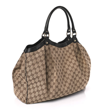 Gucci Monogram Large Sukey Tote Dark Brown 3 of 13