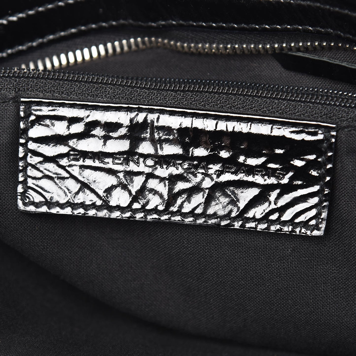 Patent Linen Classic Hardware City Natural Black