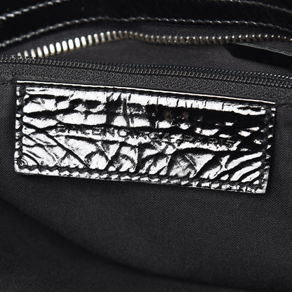 Balenciaga Patent Linen Classic Hardware City Natural Black 9 of 11