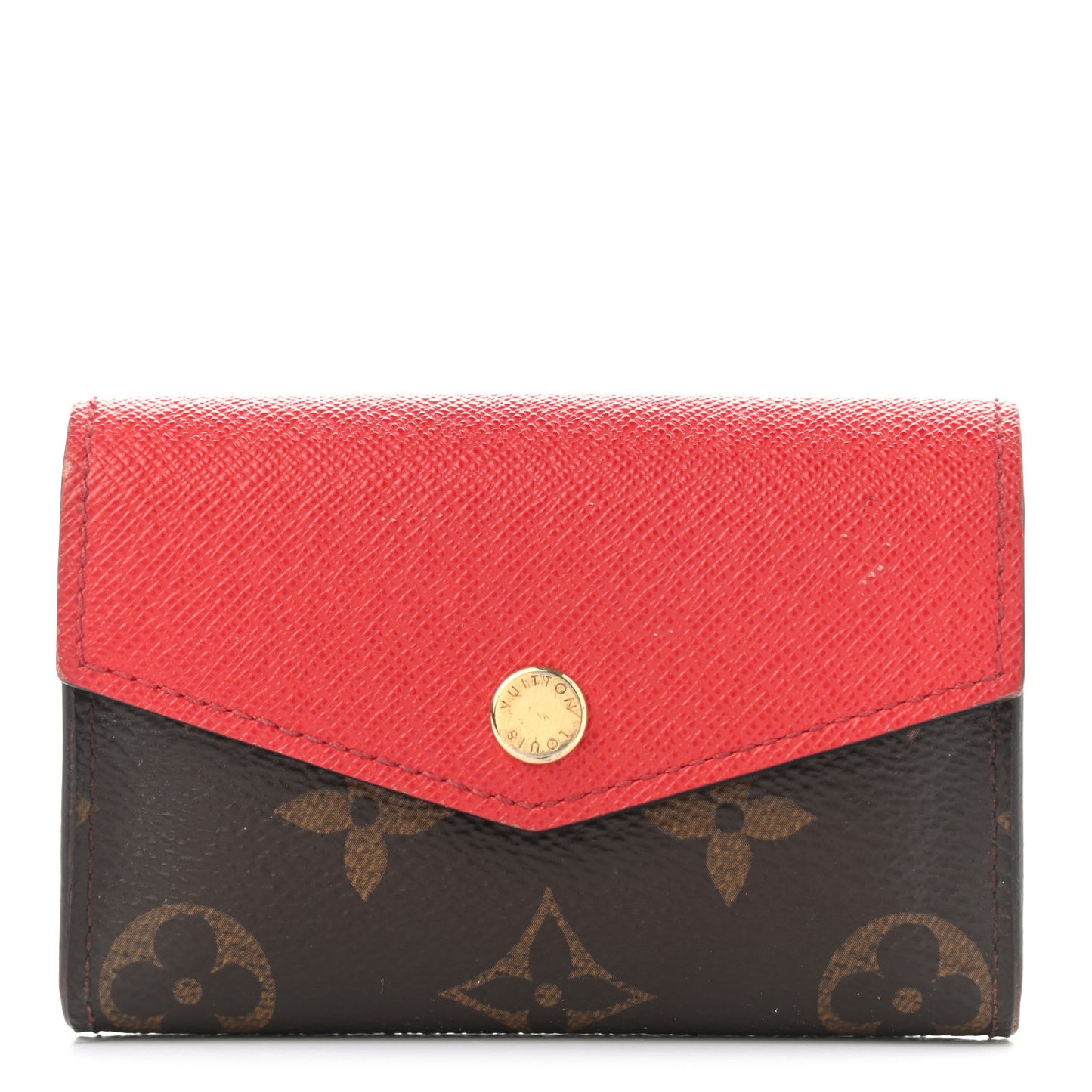 Monogram Sarah Multicartes Coquelicot