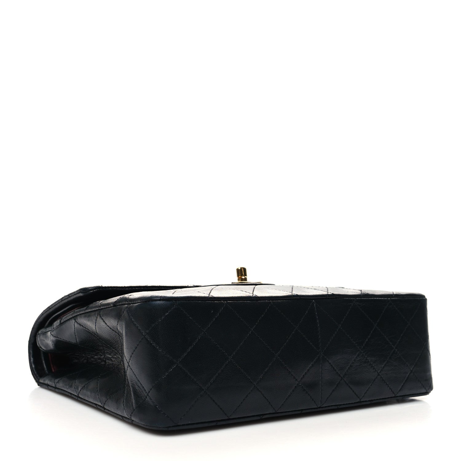 Chanel Lambskin Quilted Medium Double Flap Black 4 of 12