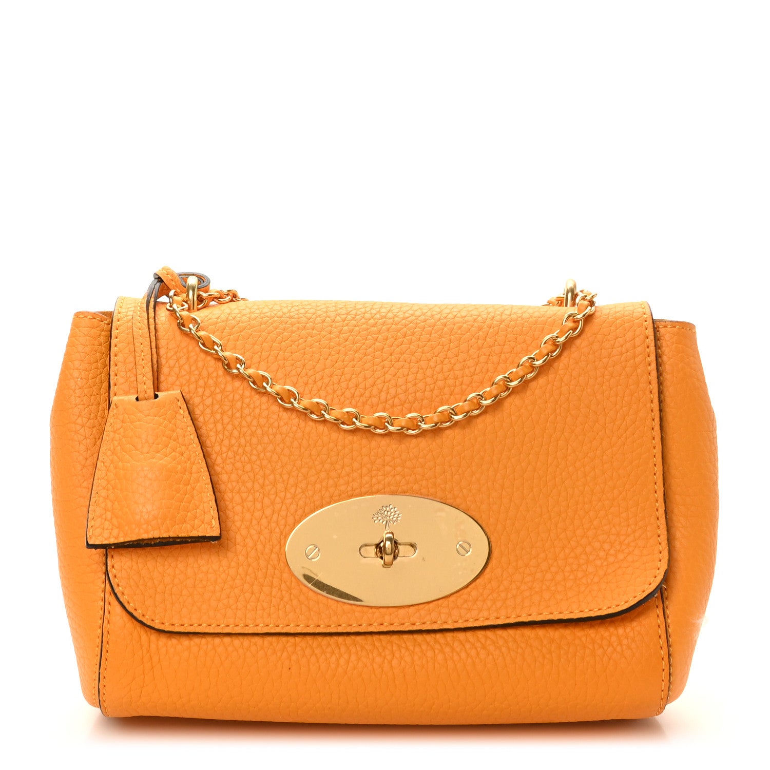 Mulberry Small Classic Grain Calfskin Small Lily Flap Deep Amber 1 of 9