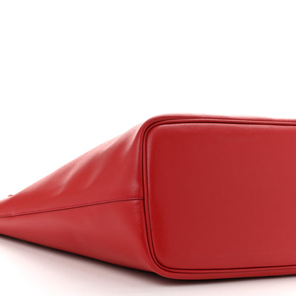 Salvatore Ferragamo Calfskin Medium Gancini Tote Red 9 of 10