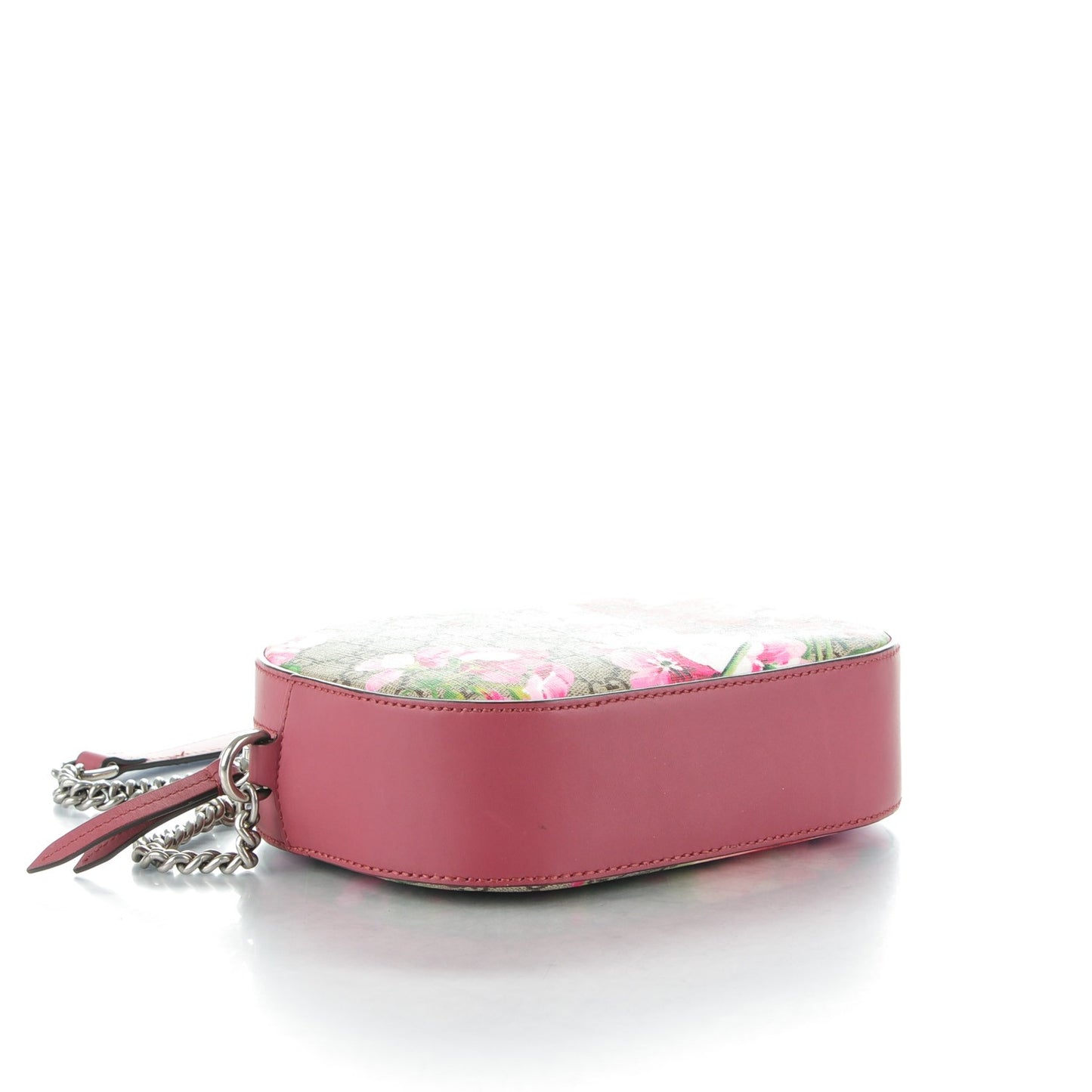 GG Supreme Monogram Blooms Mini Chain Shoulder Bag Beige Multicolor Dry Rose