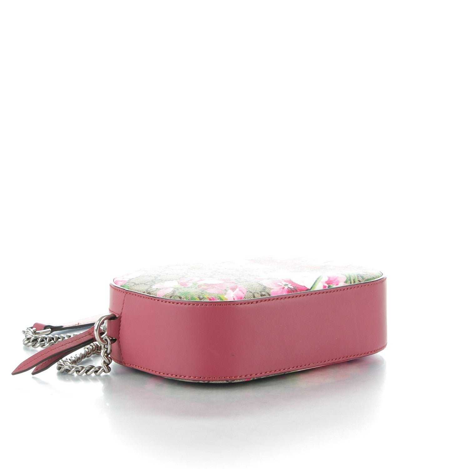 Gucci GG Supreme Monogram Blooms Mini Chain Shoulder Bag Beige Multicolor Dry Rose 4 of 8
