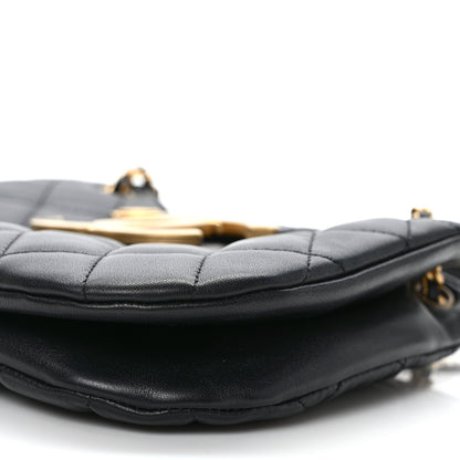 Chanel Lambskin Quilted CC Messenger Black 9 of 9