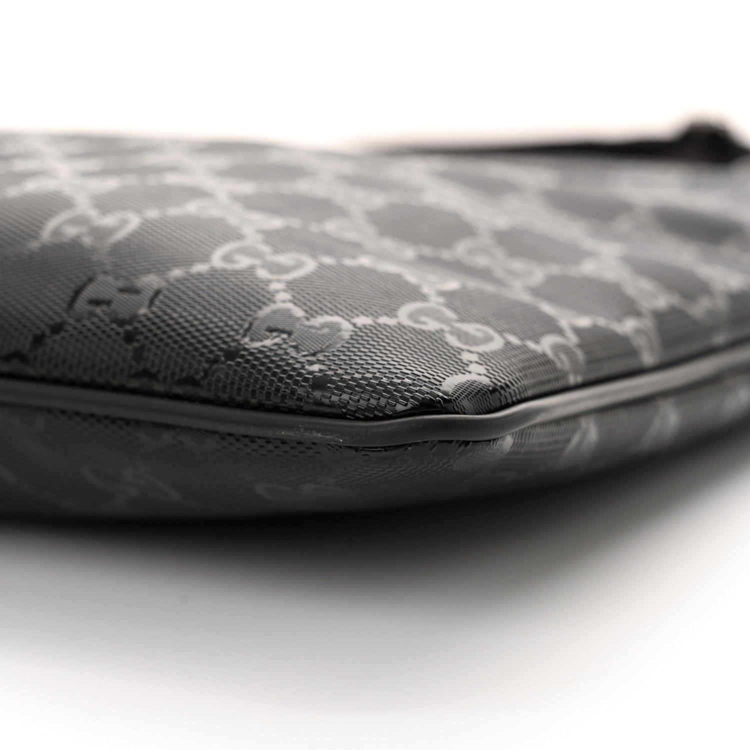 Gucci Imprime Monogram Small Flat Messenger Bag Black 10 of 13