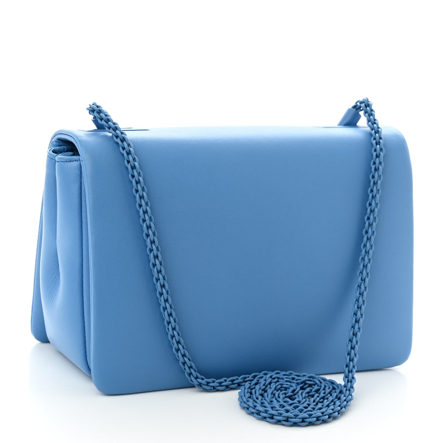 Nappa Tonal One Stud Shoulder Bag Denim
