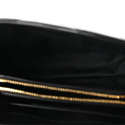 Saint Laurent Calfskin Y Quilted Monogram Small Loulou Chain Satchel Black 5 of 10