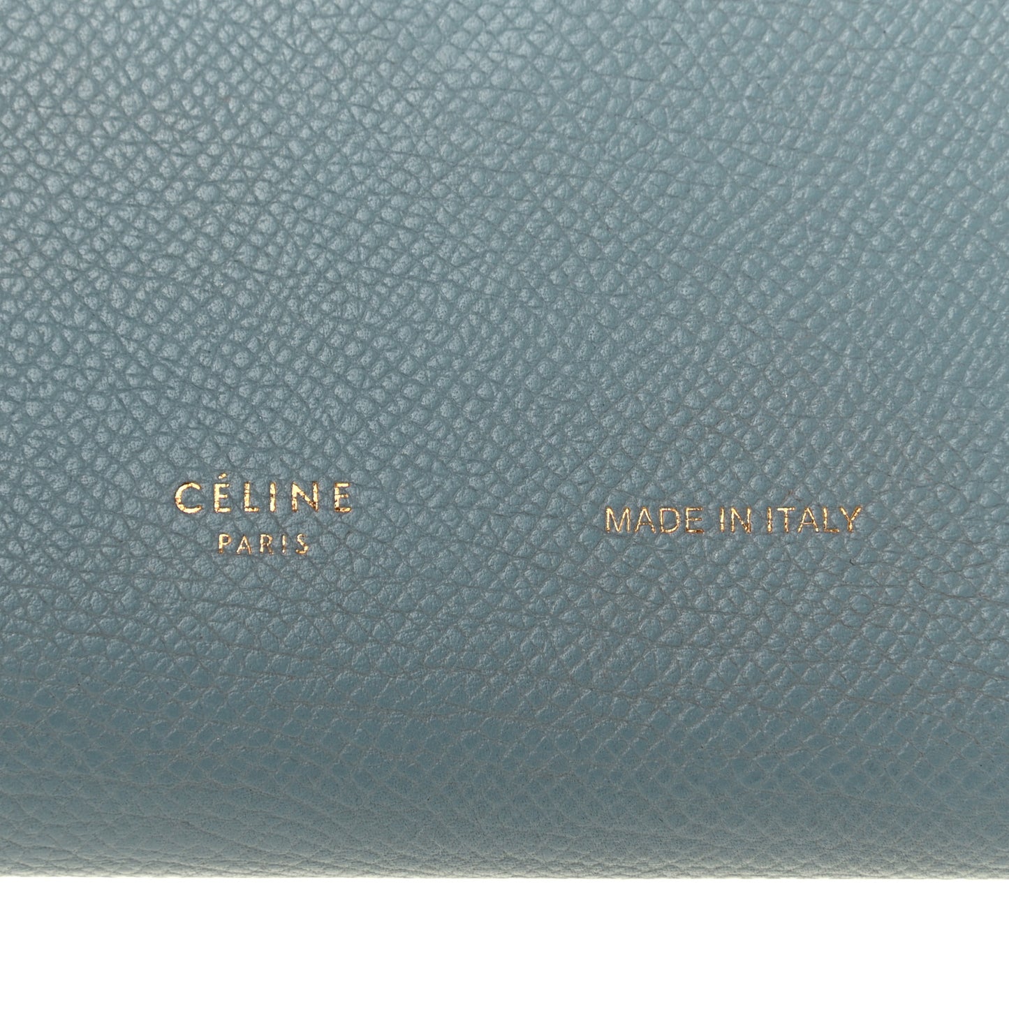 Grained Calfskin Large Multifunction Strap Wallet Porcelain