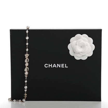 Chanel Pearl CC Coco Necklace Gold 5 of 5